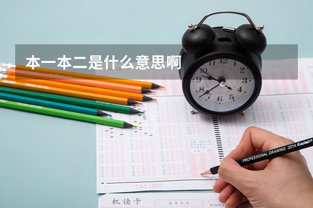 本一本二是什么意思啊