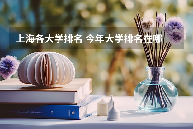 上海各大学排名 今年大学排名在哪