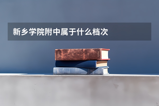 新乡学院附中属于什么档次